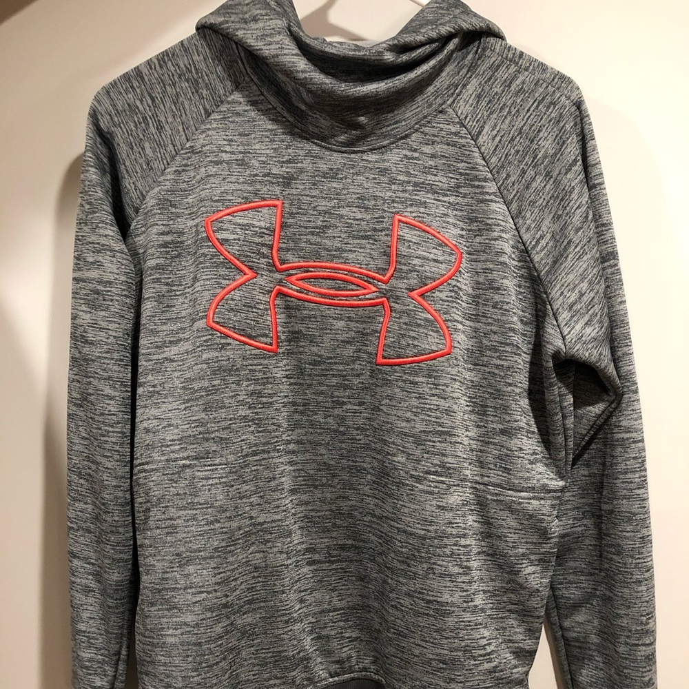 GRAY UNDERARMOR HOODIE - COWL NECK STYLE !!